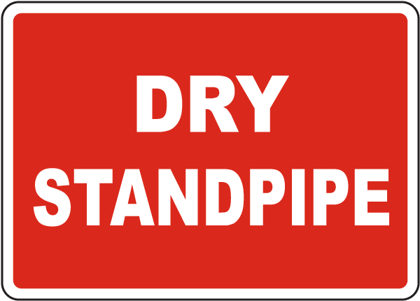 Dry Standpipe Sign