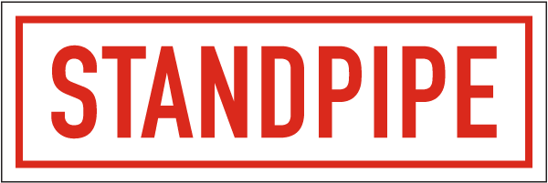 Standpipe Sign