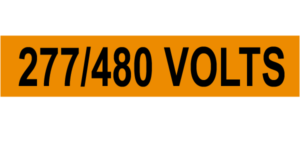277 / 480 Volts Marker