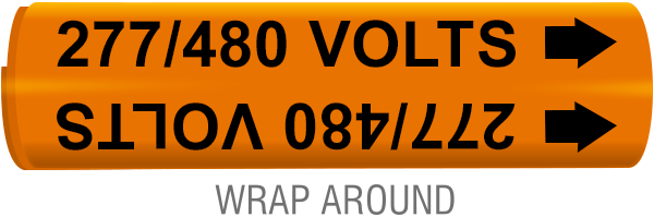 277 / 408 Volts Wrap-Around Marker