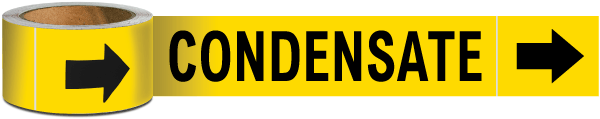Condensate Pipe Marker on a Roll