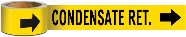 Condensate Ret. Pipe Marker on a Roll