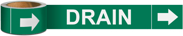 Drain Pipe Marker on a Roll