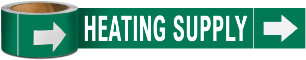 Heating Supply Pipe Marker on a Roll