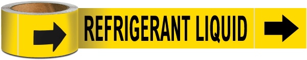 Refrigerant Liquid Pipe Marker on a Roll