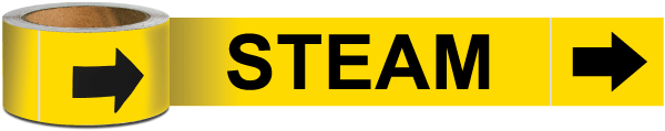 Steam Pipe Marker on a Roll