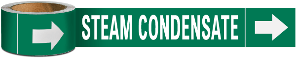 Steam Condensate Pipe Marker on a Roll