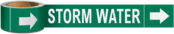 Storm Water Pipe Marker on a Roll