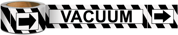 Vacuum Pipe Marker on a Roll