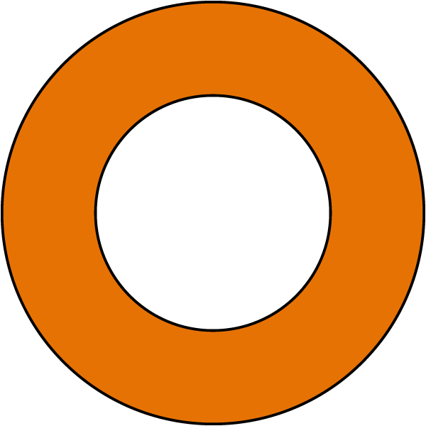 Blank Orange Fire Hydrant Ring Sign