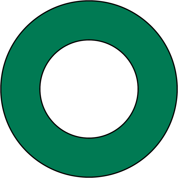 Blank Green Fire Hydrant Ring Sign