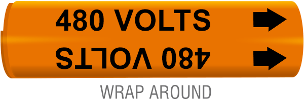 480 Volts Wrap-Around Marker