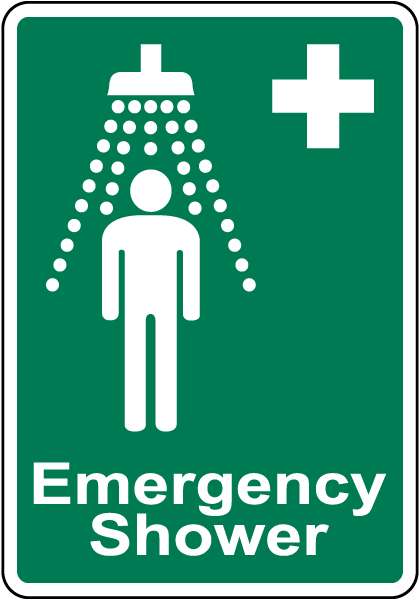 Emergency Shower Sign
