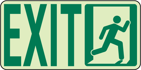 Exit (Right) Sign