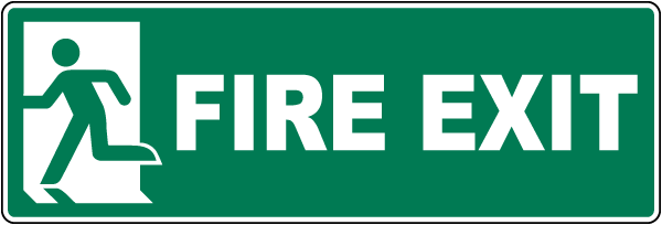 Fire Exit Left Sign