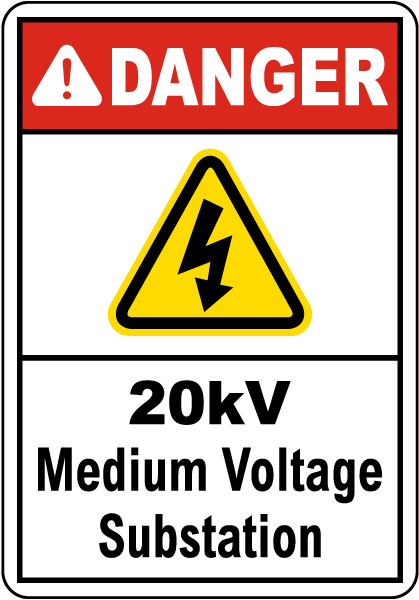 Danger 20kv Voltage Sign