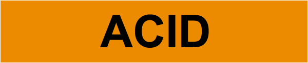 Acid Pipe Label
