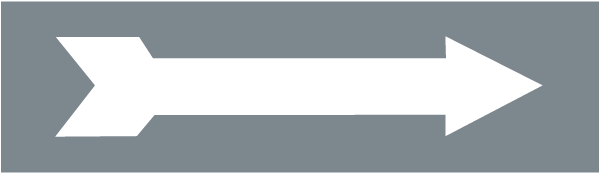 Gray/White Arrow Label