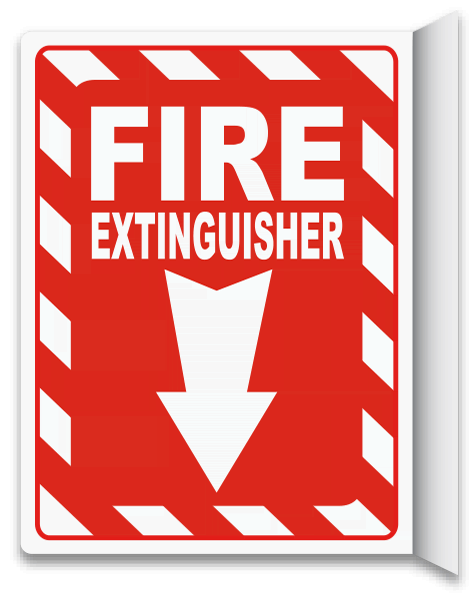 Fire Extinguisher 2-Way Sign