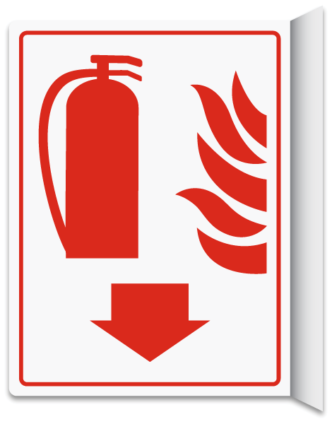 Fire Extinguisher 2-Way Sign
