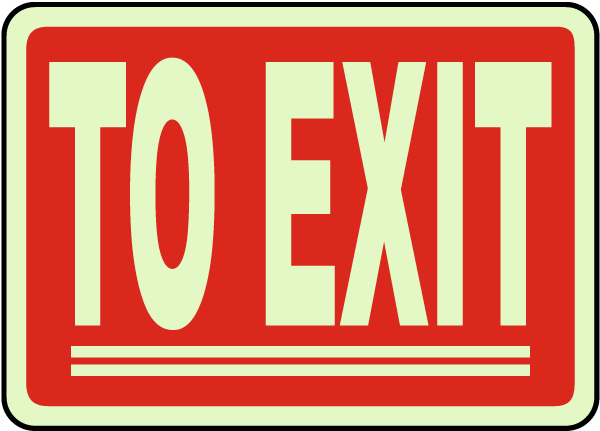 To Exit Sign