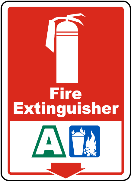 Fire Extinguisher A Sign