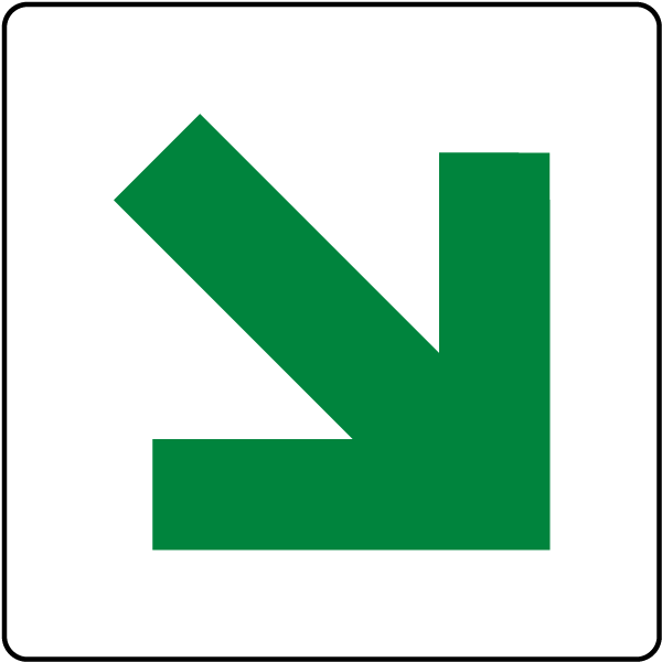 Up/Down Stairway Arrow Sign