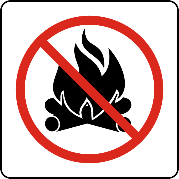 No Campfire Sign