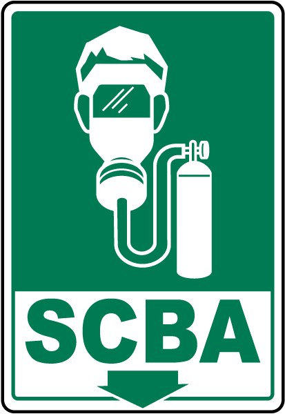 Self-Contained Breathing Apparatus Sign