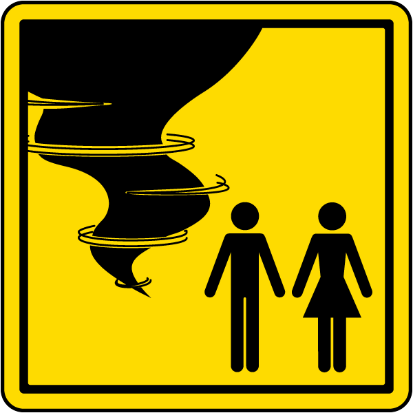 Severe Weather Shelter Area Sign