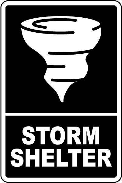 Storm Shelter Sign