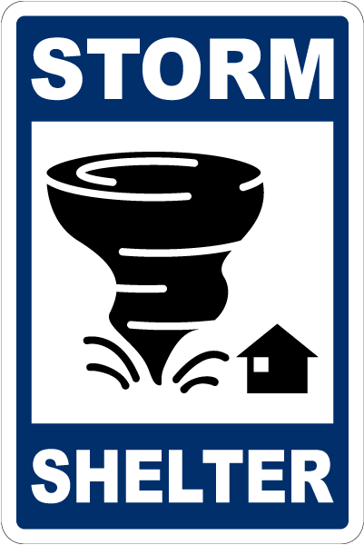 Storm Shelter Sign