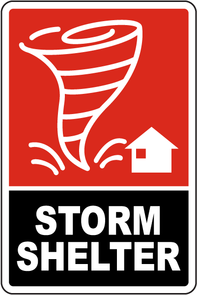 Storm Shelter Sign