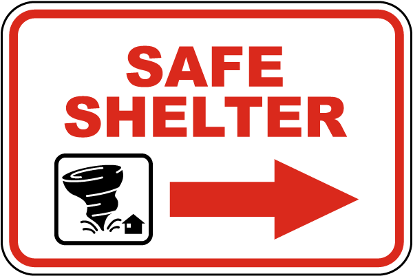 Safe Shelter Sign