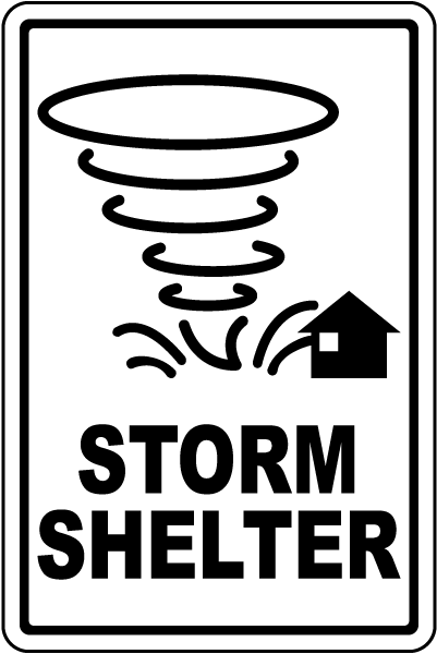 Storm Shelter Sign