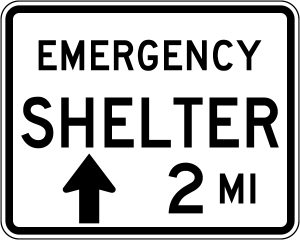 Emergency Shelter 2 MI (Upward Arrow)