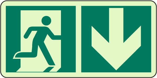 Exit Here Sign