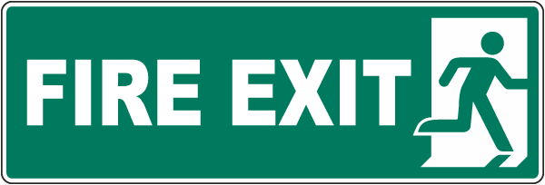 Fire Exit Sign