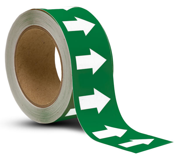 Green / White Arrow Banding Tape