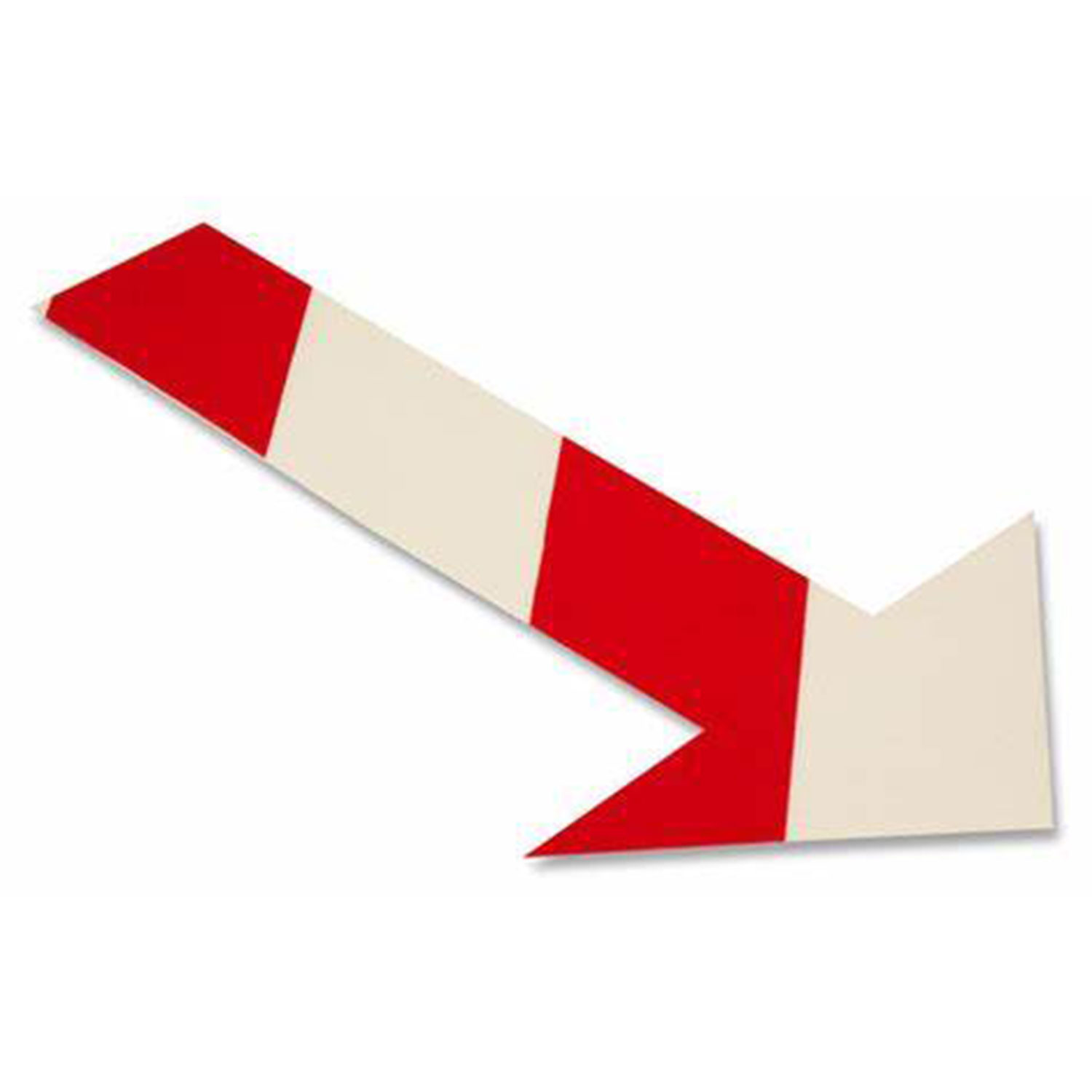 Mighty Line White and Red Chevron Arrow Floor Marking Shape
