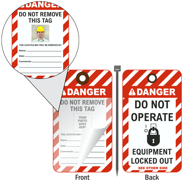 Do Not Operate Photo Lockout Tag