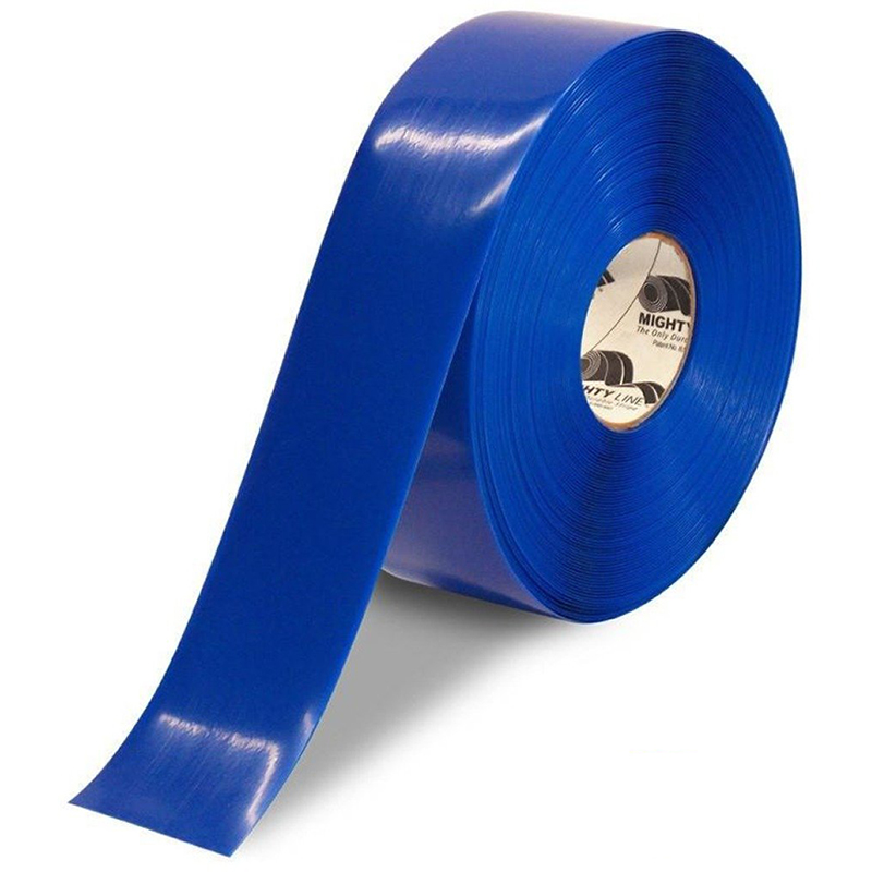 3" Blue Mighty Line Safety Floor Tape - 100 FT. Roll