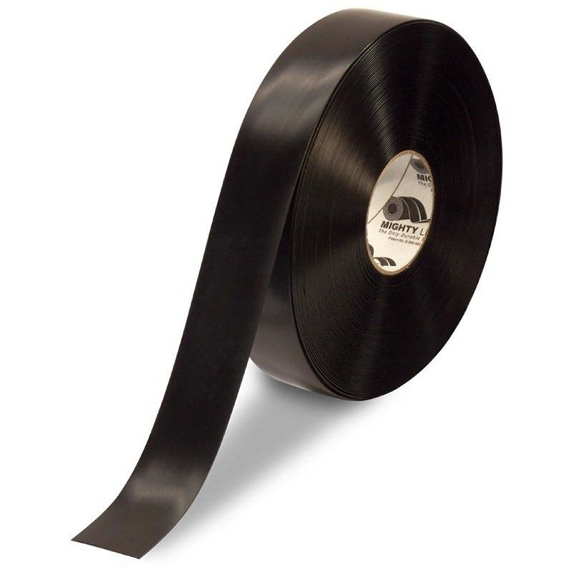 2" Black Mighty Line Safety Floor Tape - 100 FT. Roll