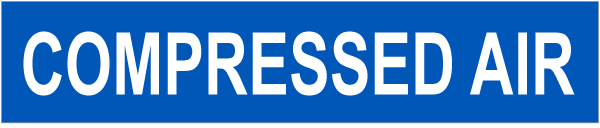 Compressed Air Pipe Label