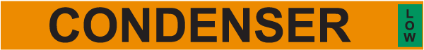 Condenser / Low Component Label