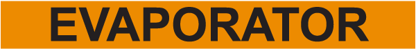 Evaporator Component Label