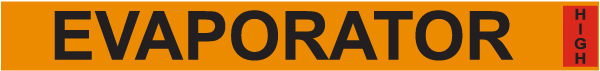Evaporator / High Component Label
