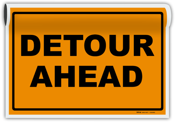 Detour Ahead Sign