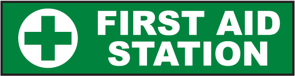First Aid Station Label