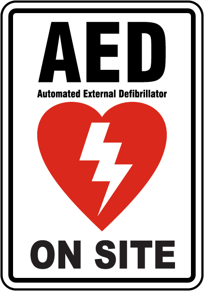 AED on Site Label
